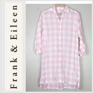 NWOT Frank & Eileen Hunter Linen Shirt Dress